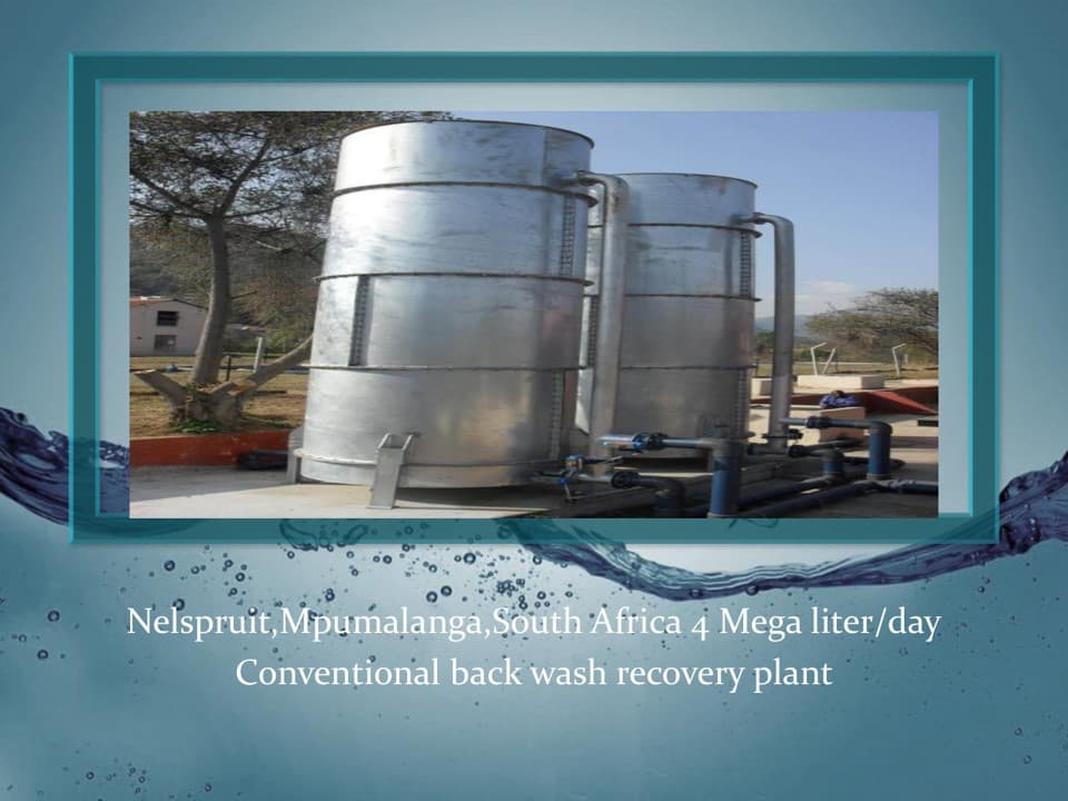 Nelspruit, South Africa - Backwash Recovery